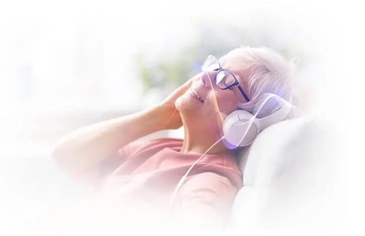 The Brain Song User Listening With Headphones